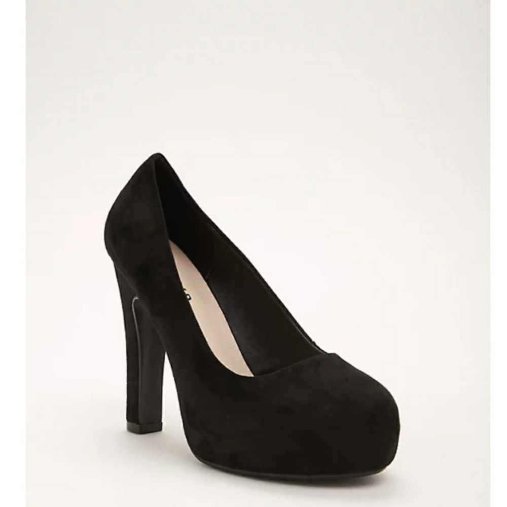 Torrid Faux Suede Platform Pumps